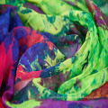 Atacado 100% poliéster tecido Organza Cheap Chiffon Scarf